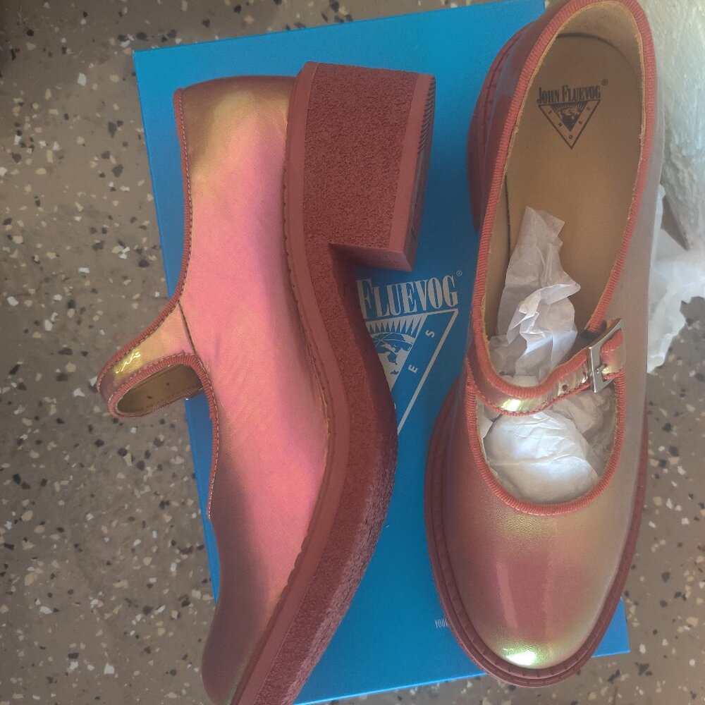 John Fluevog Lazybone shoes size 13W 11M New - Picture 2 of 4